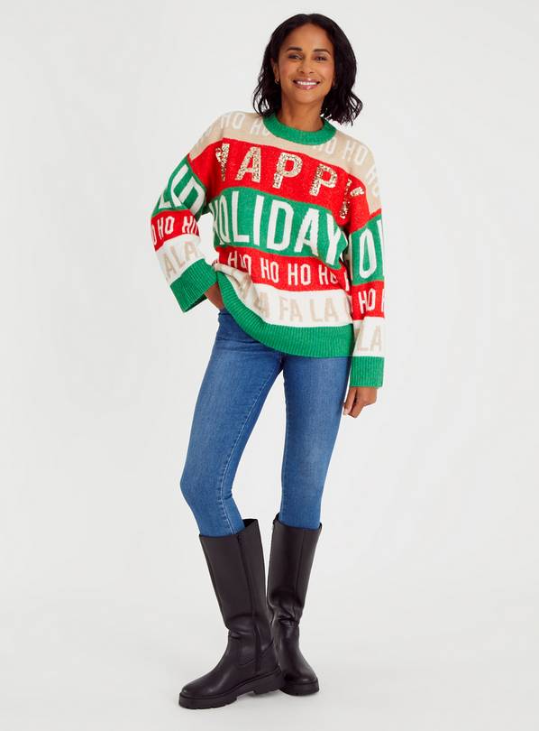 Slogan on sale jumpers womens